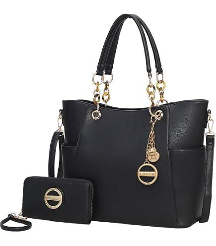 Amazon.com: MKF Collection Women's Tote Bag, Solid Vegan Leather
